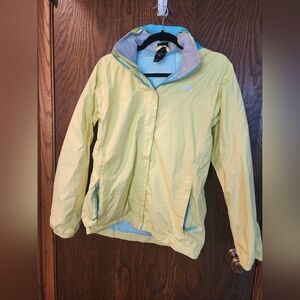 North Face Girl's Jacket Windbreaker Hyvent Waterproof Raincoat Hood Size XL 18